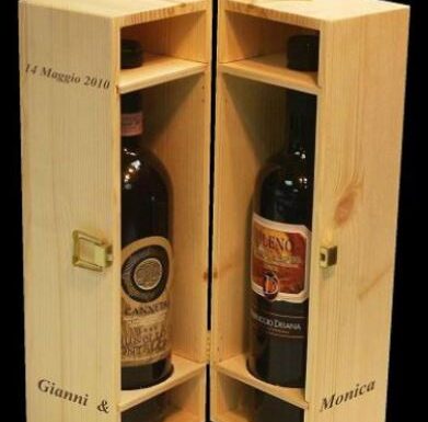 Cassette in legno per vino